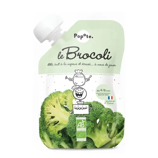 popote-le-brocoli-pur-e-de-l-gumes-bio-riche-en-vitamine-c-d-s-4-6-mois image 1
