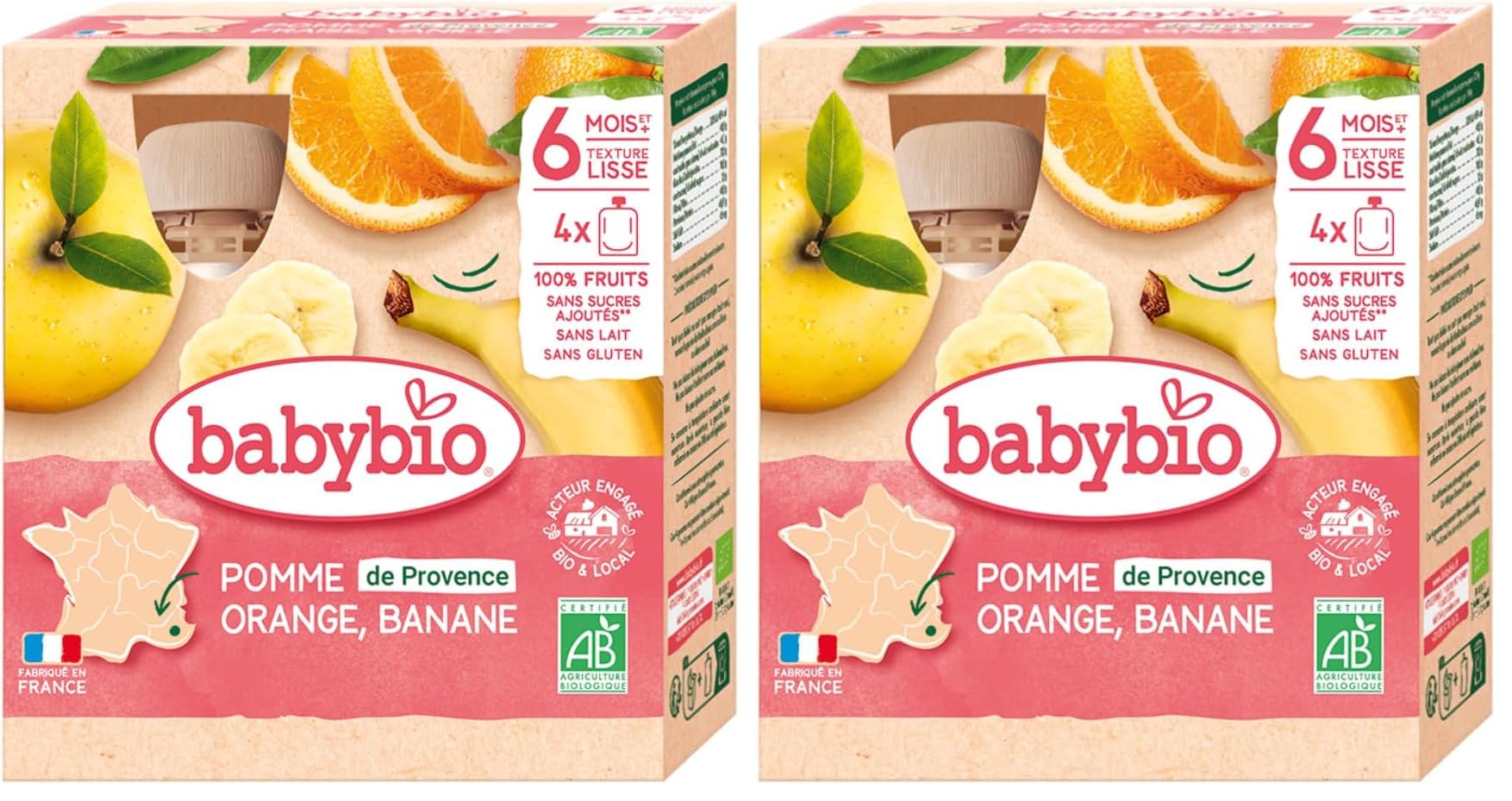 babybio-gourdes-pomme-de-nouvelle-aquitaine-orange-banane-bio-d-s-6-mois-4x90g-3 image 6