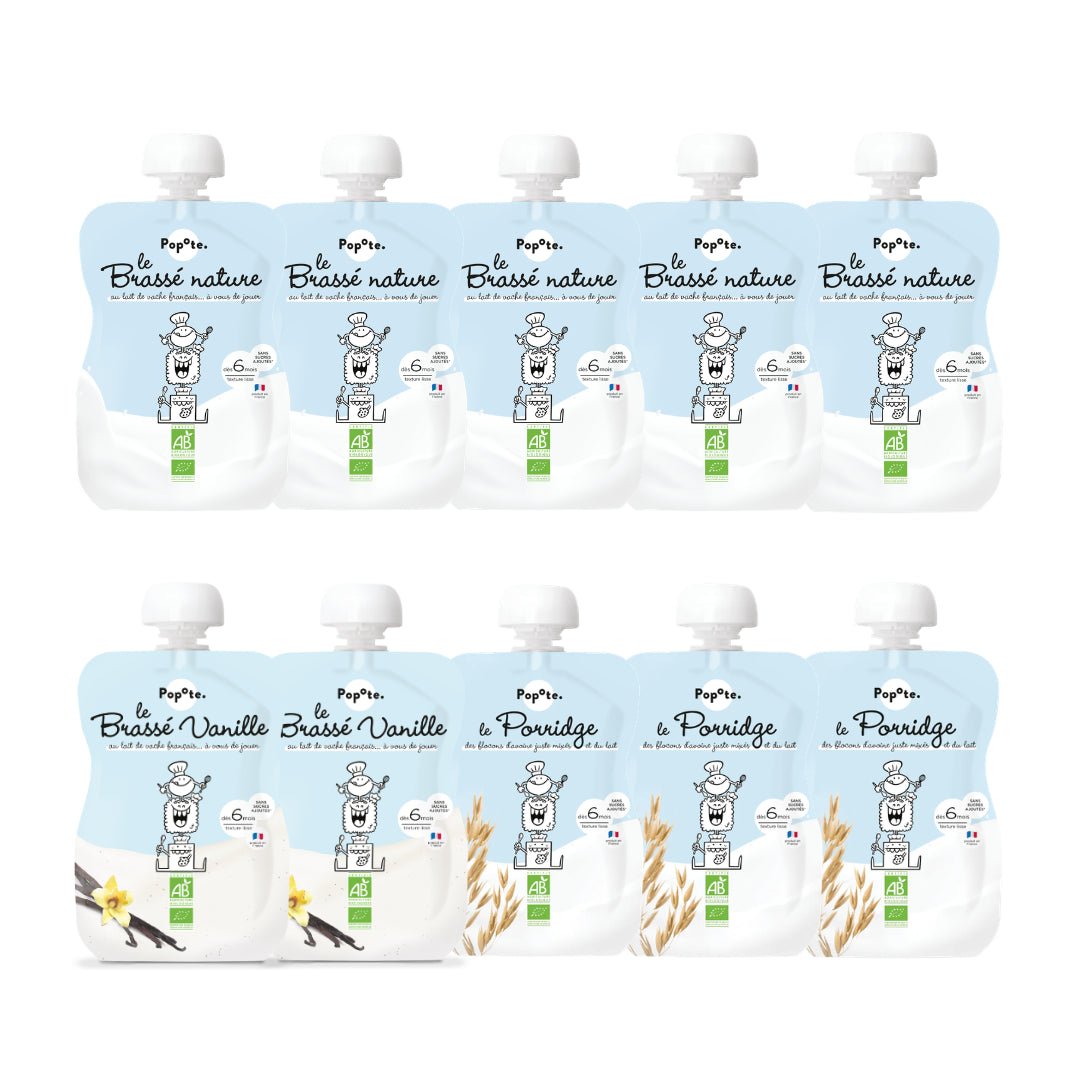 popote-les-lact-s-pack-d-couverte-10x-brass-nature-porridge-b-b-bio-d-s-6-mois image 1