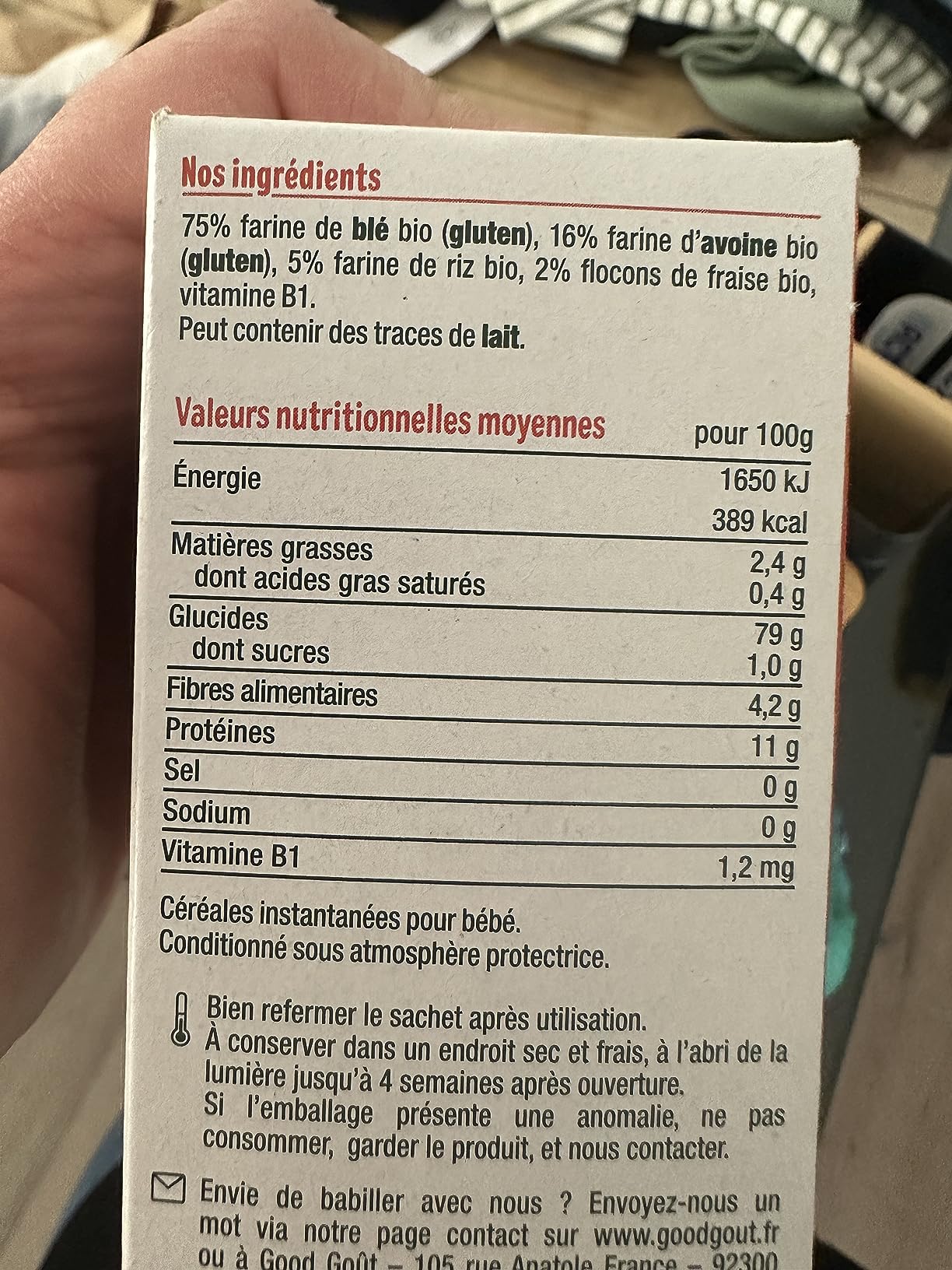 Super goût de fraise naturelle