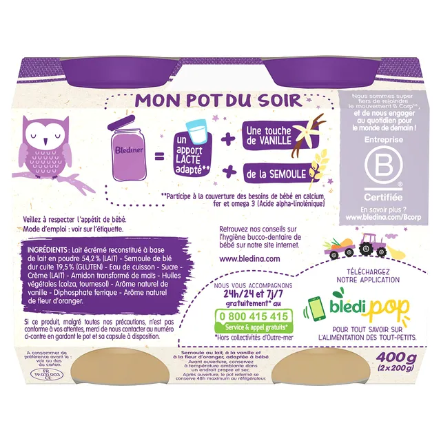 bl-dina-bl-d-ner-plat-du-soir-semoule-vanille-fleur-d-oranger-d-s-6-mois-12x200g image 1