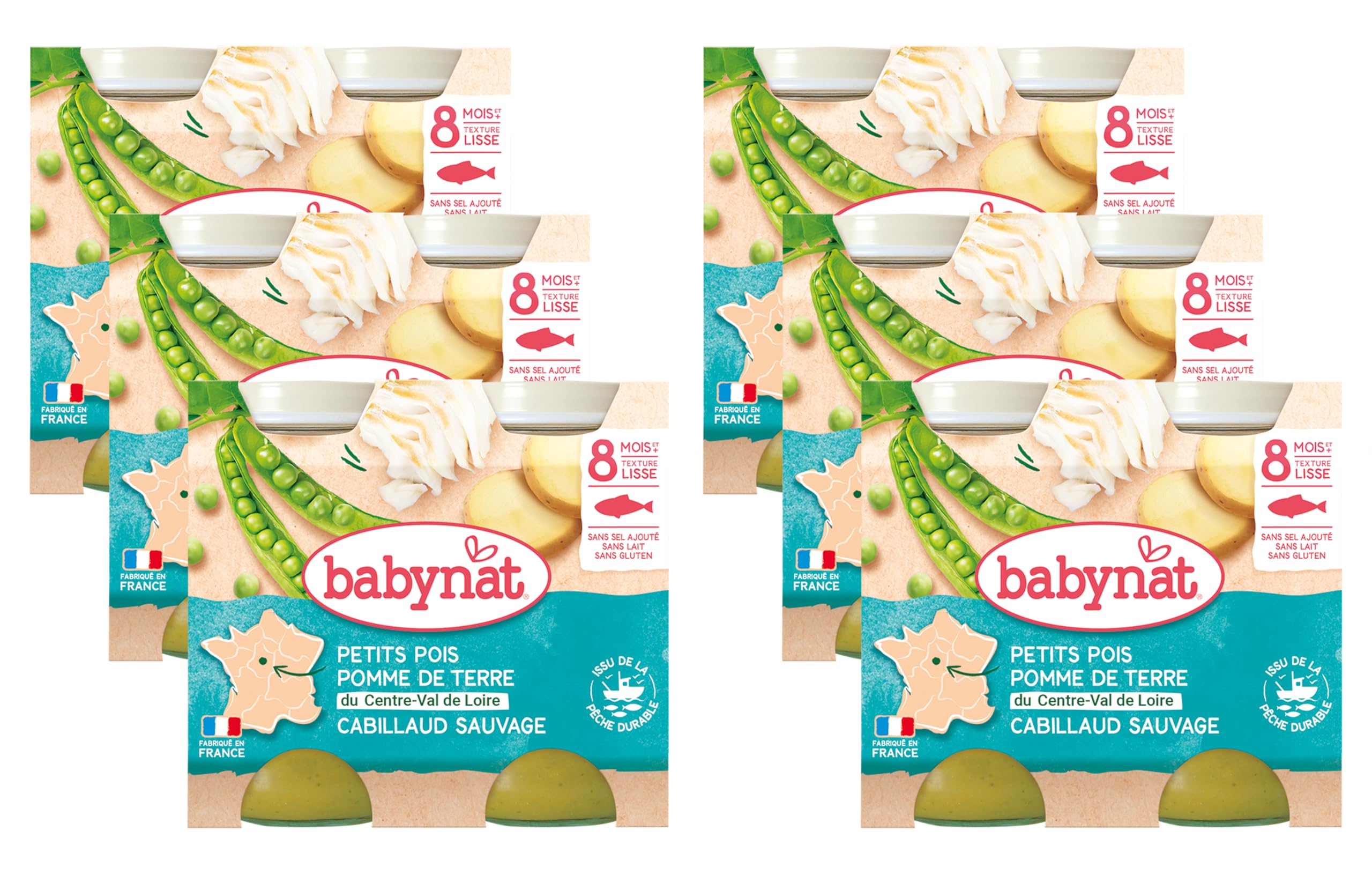 babybio-petits-pots-pomme-de-terre-petits-pois-bio-260-g-lot-de-6 image 5