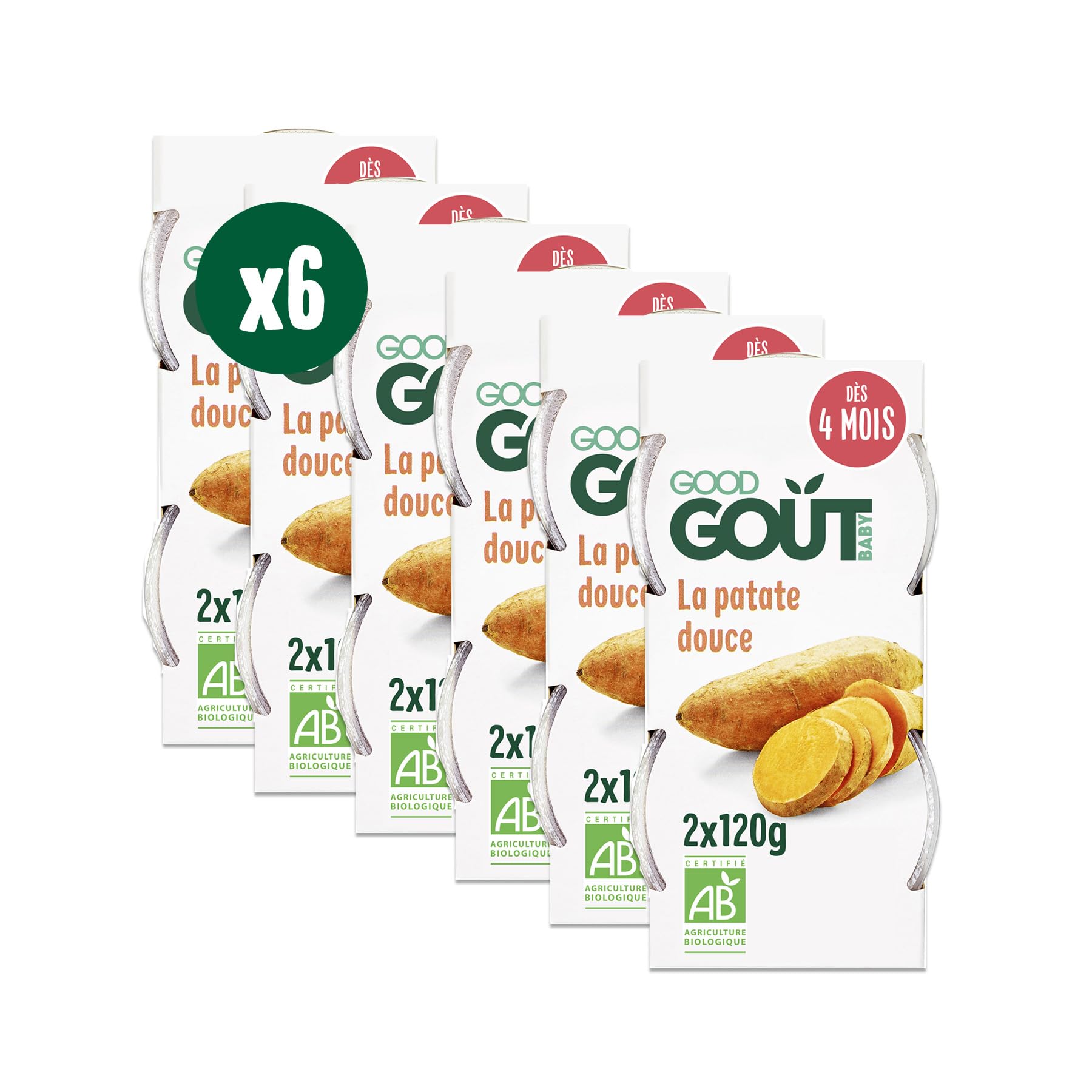 good-go-t-les-petits-pois-bio-b-b-d-s-4-mois-6-lots-de-2x120g image 7