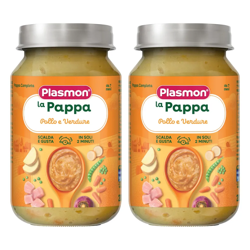 plasmon-la-pappa-pollo-e-verdure-2-x-200g-repas-homog-n-is-poulet-et-l-gumes-d-s image 1
