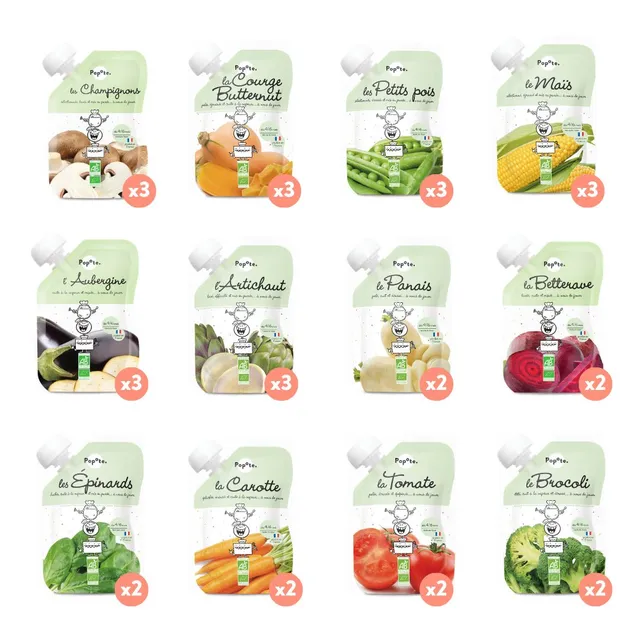 popote-les-l-gumes-pack-d-couverte-30-gourdes-pur-es-bio-b-b image 1