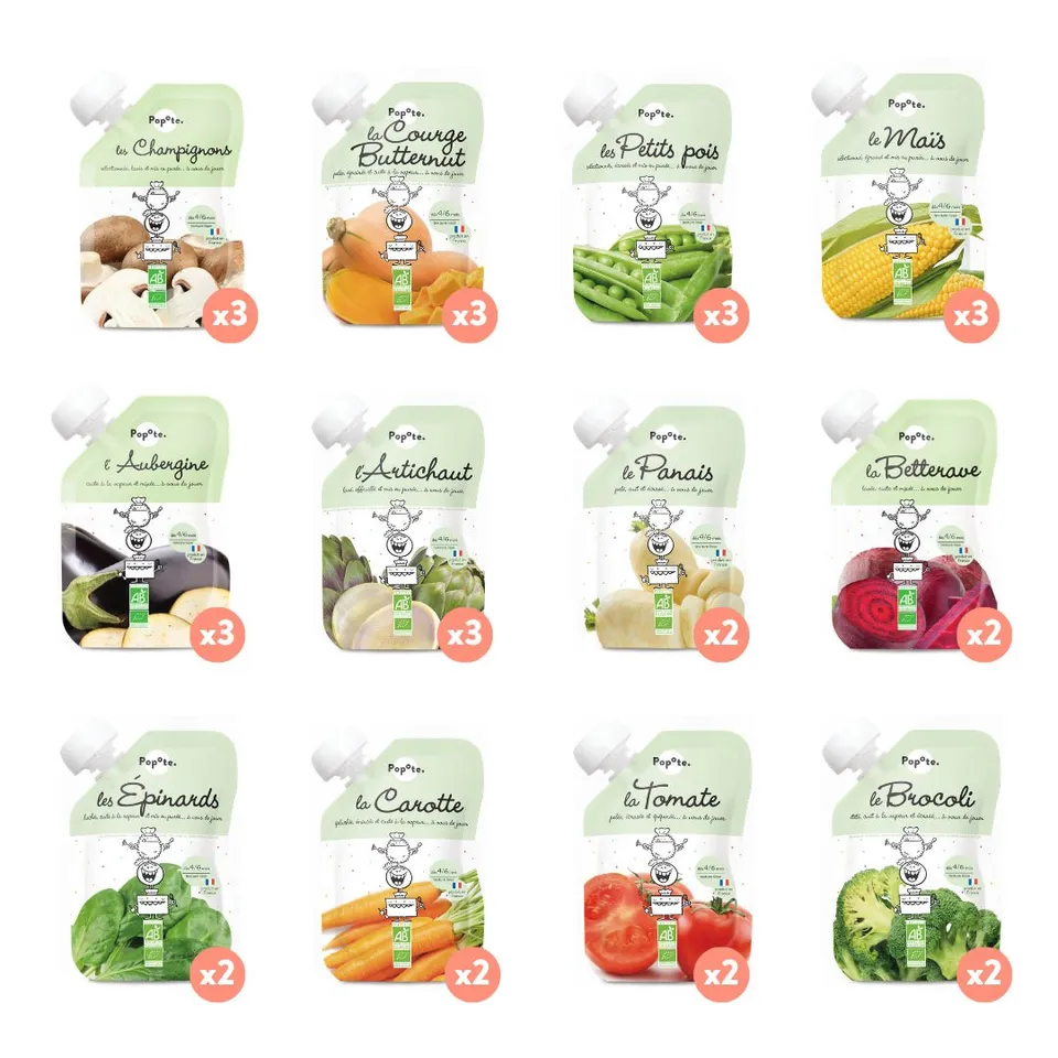 popote-les-l-gumes-pack-d-couverte-30-gourdes-pur-es-bio-b-b image 1