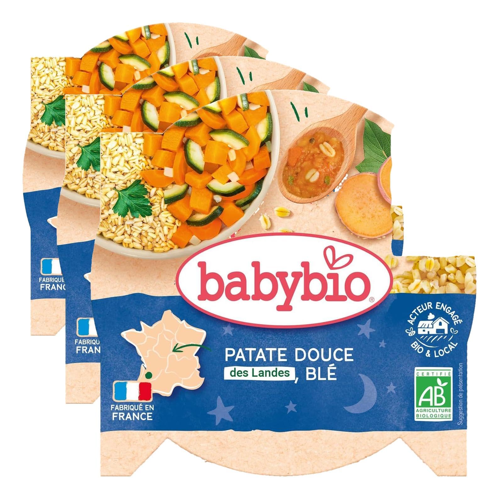 babybio-bonne-nuit-assiette-marmitte-du-potager-patate-douce-bl-15-mois-260-g image 2