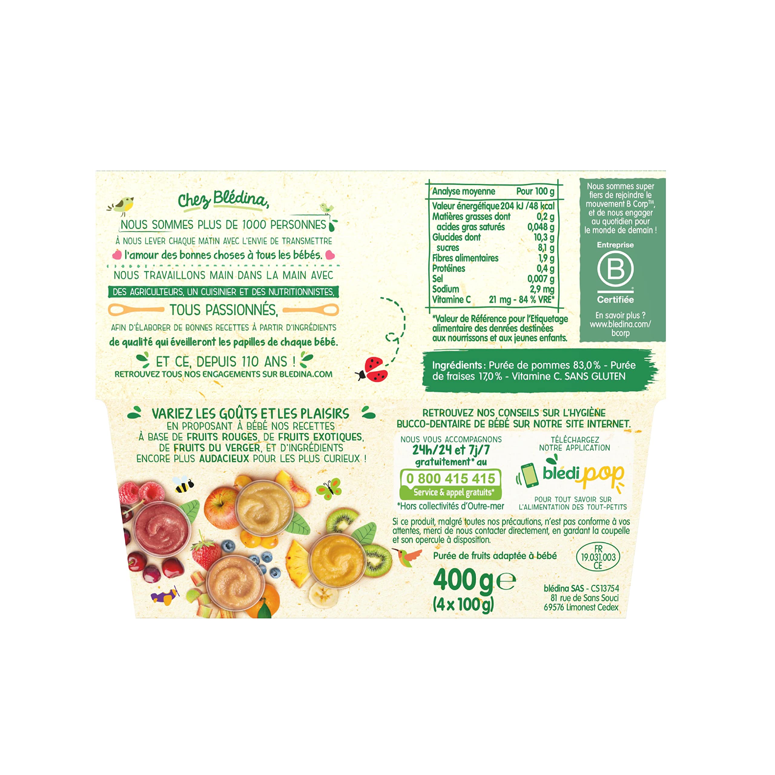 bl-dina-coupelles-de-fruits-pommes-fraises-d-s-4-6-mois-pack-de-4x100g image 4