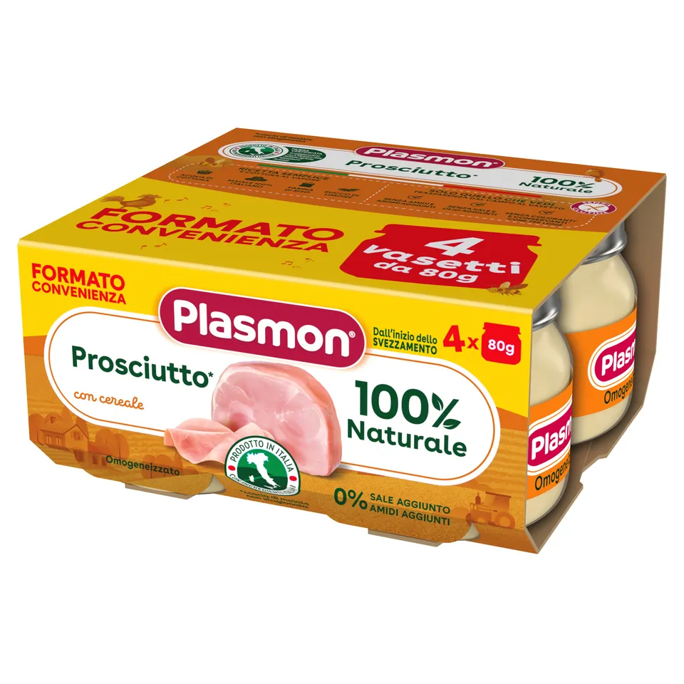 plasmon-omogeneizzato-carne-prosciutto-e-cereale-4x80g image 1