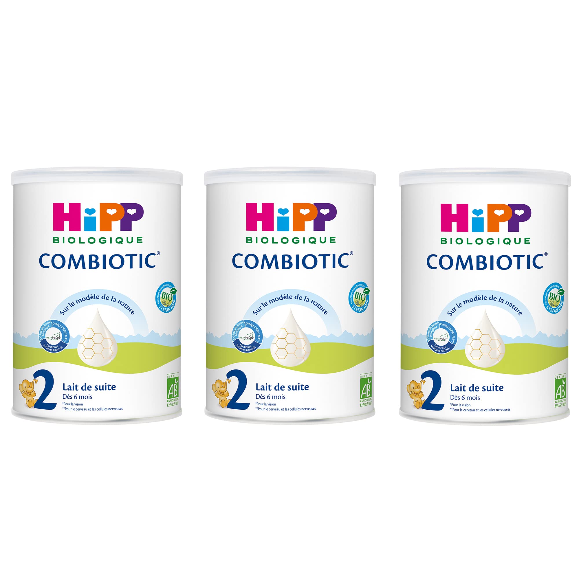 hipp-biologique-lait-2-combiotic-de-suite-d-s-6-mois-3-x-800g image 1