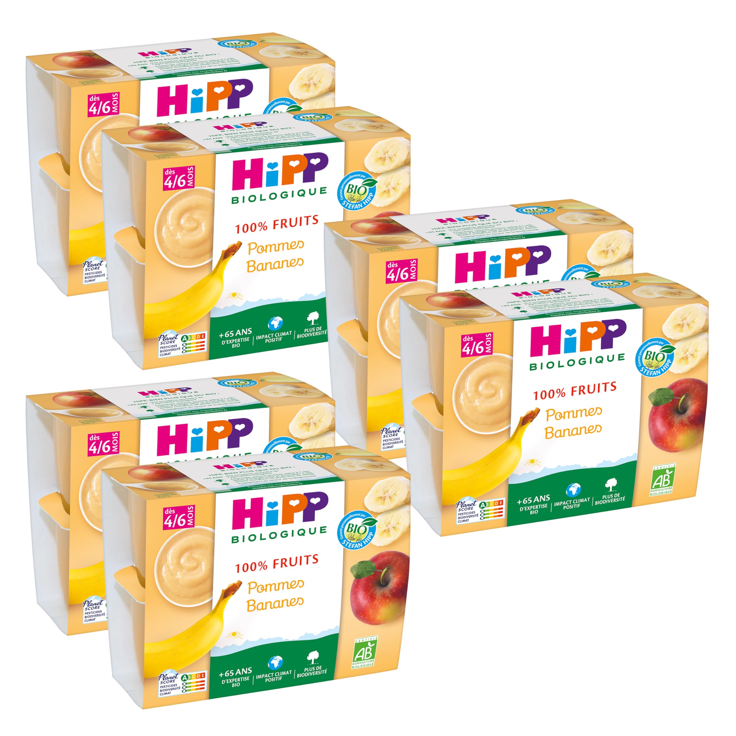 hipp-coupelles-100-fruits-pommes-bio-4-x-100-g-lot-de-6-24-coupelles image 7