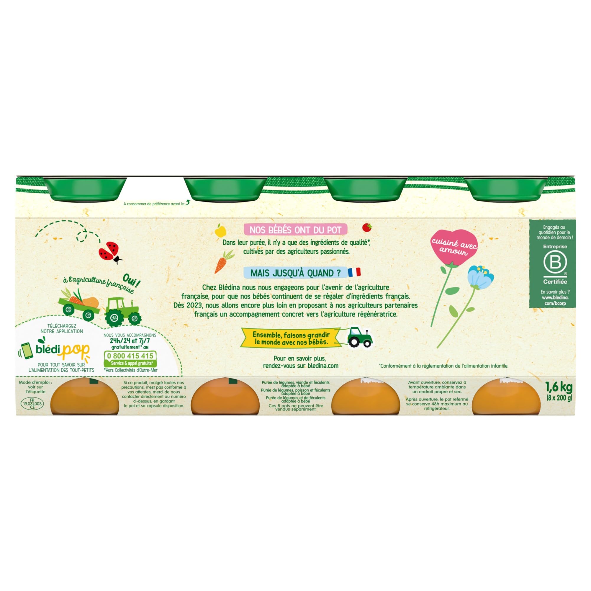 bl-dina-petits-pots-b-b-d-s-8-mois-l-gumes-poulet-ratatouille-riz-colin-carotte- image 5