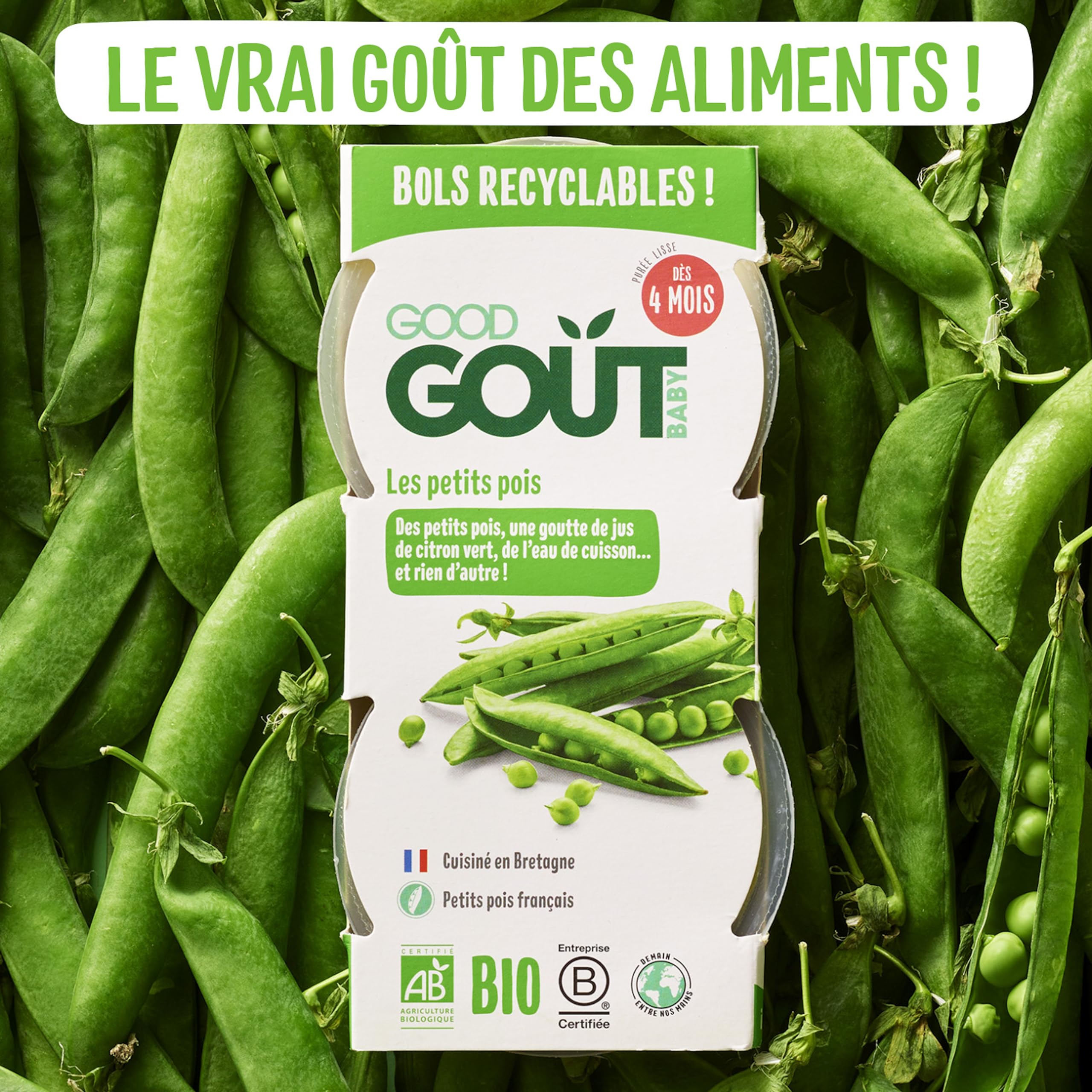 good-go-t-les-petits-pois-bio-b-b-d-s-4-mois-6-lots-de-2x120g image 3