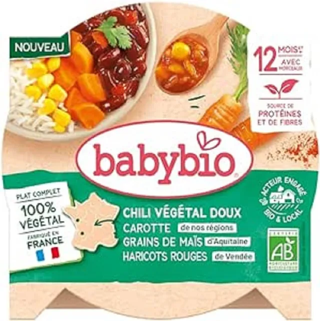 babybio-assiette-chili-v-g-tal-doux-12-mois-bio-230g image 1