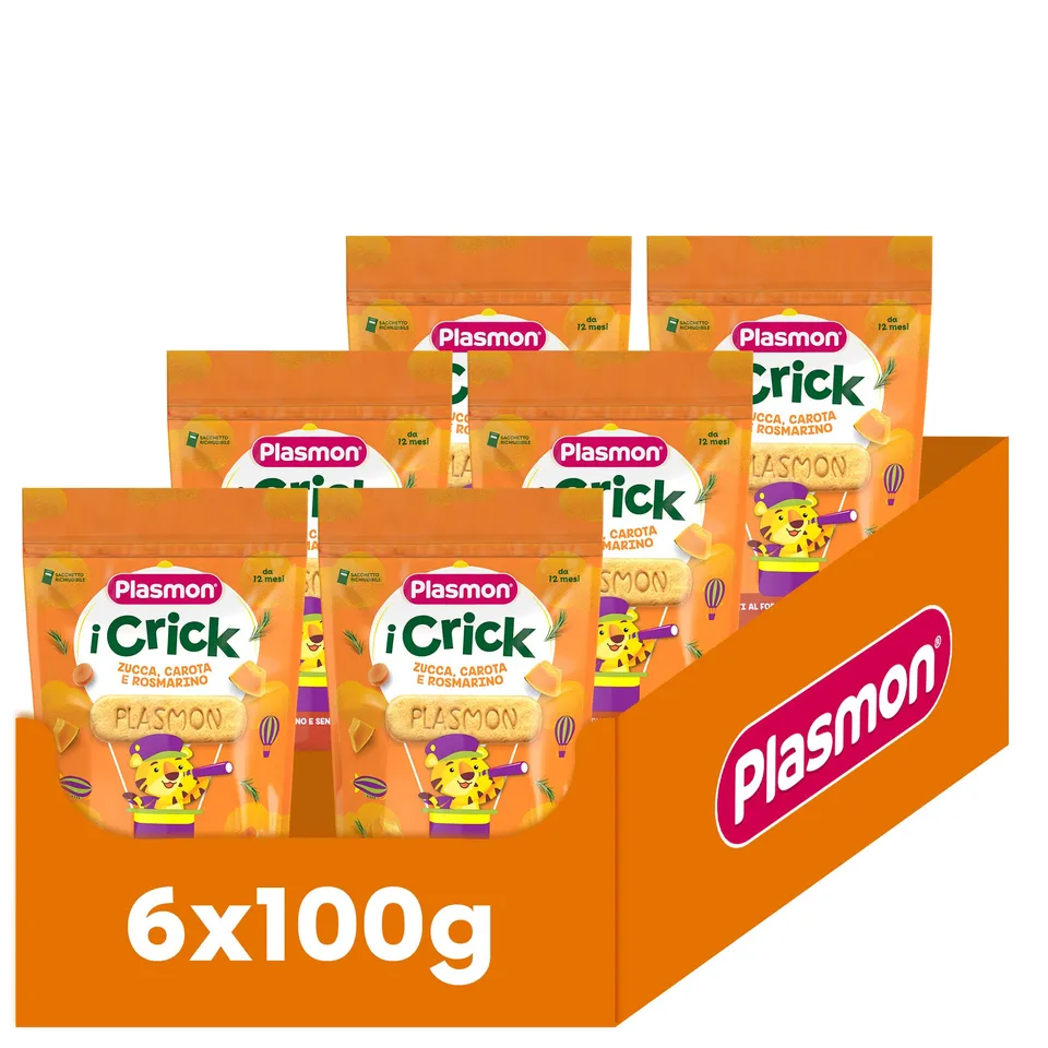 plasmon-snack-i-crick-courge-carotte-romarin-6x100-g image 1