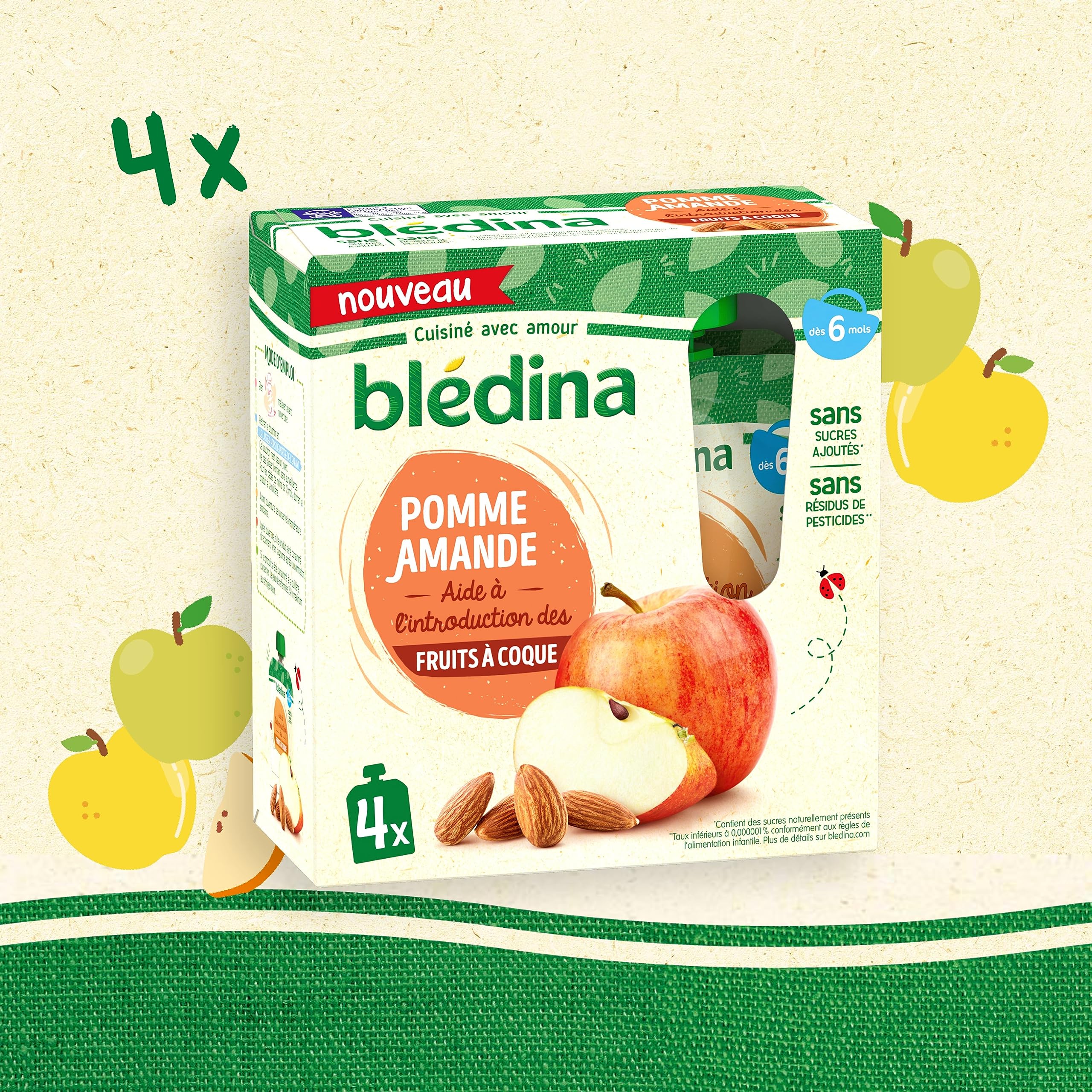 bl-dina-gourdes-pur-es-fruits-amande-pomme-amande-d-s-6-mois-lot-de-16-gourdes-d image 4