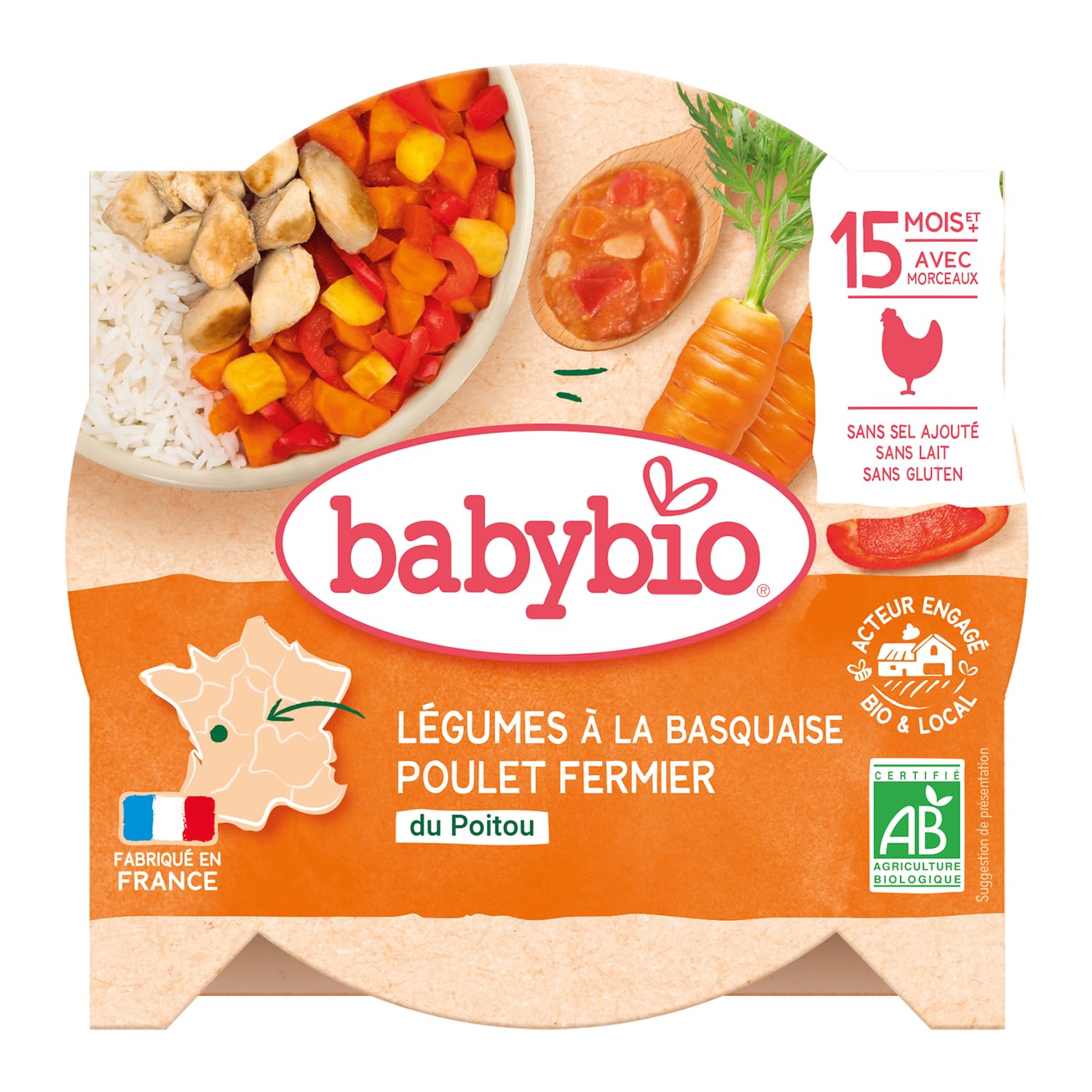 babybio-bio-d-s-15-mois-assiette-l-gumes-la-basquaise-poulet-fermier-260g image 1