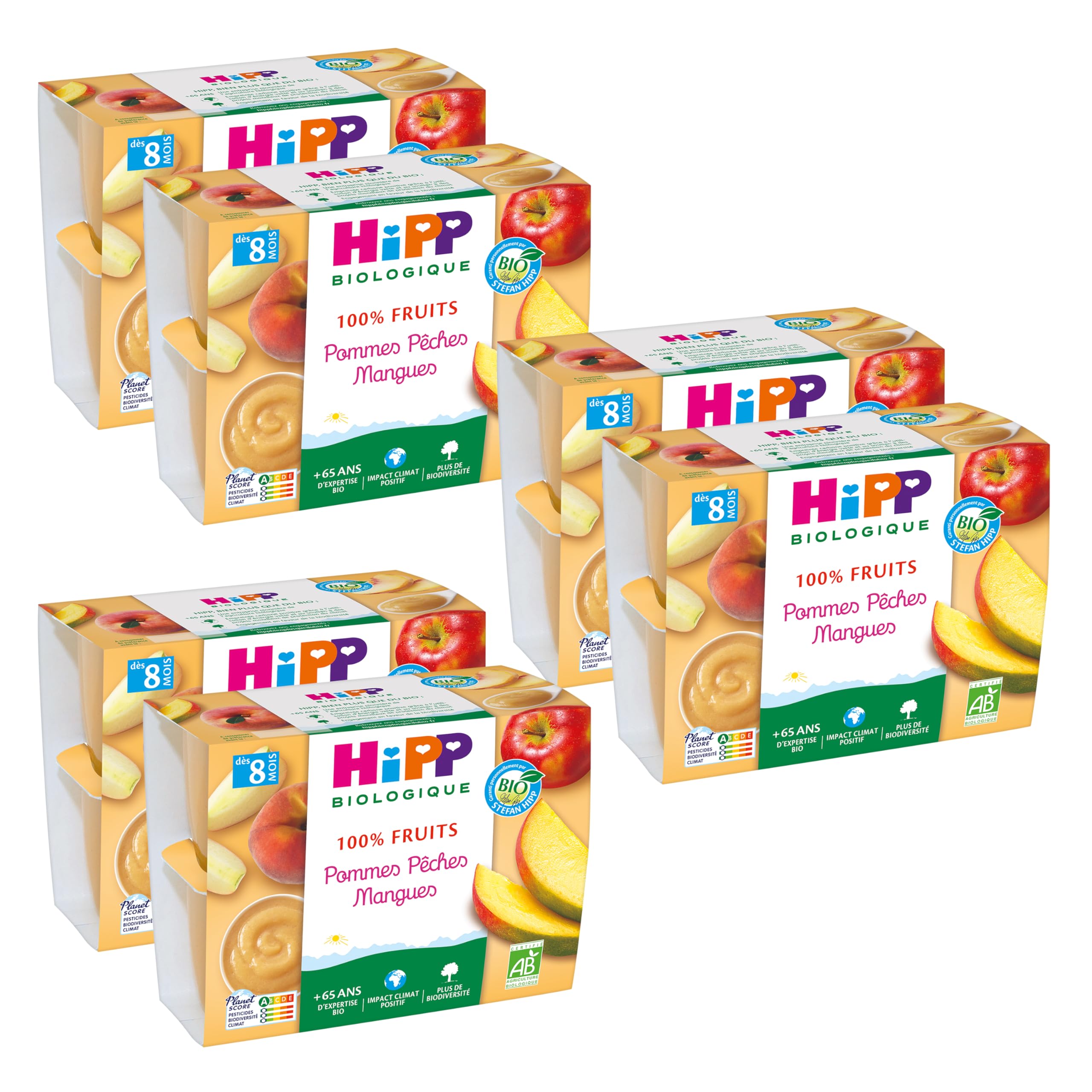 hipp-coupelles-100-fruits-pommes-bio-4-x-100-g-lot-de-6-24-coupelles image 8