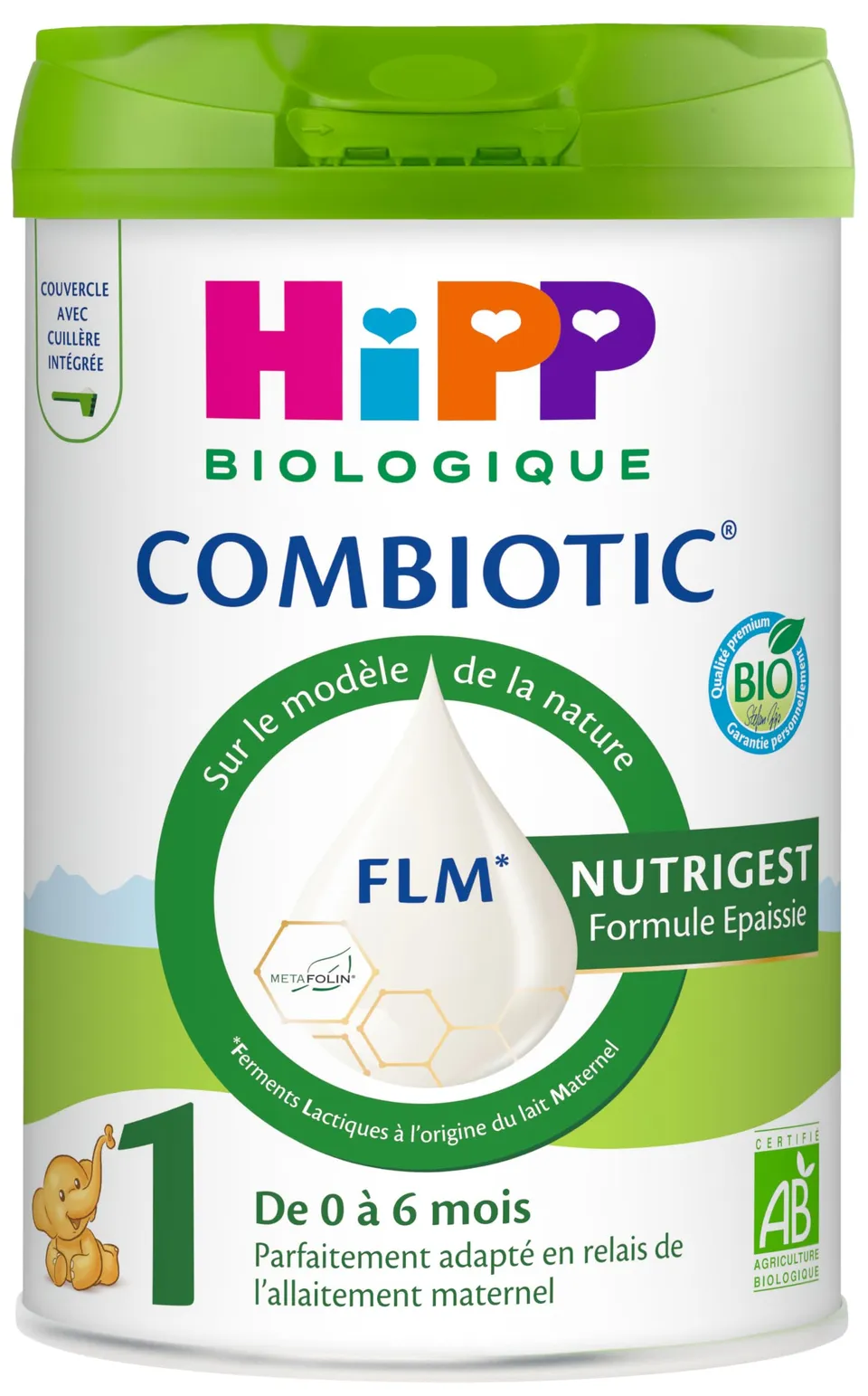 hipp-combiotic-nutrigest-lait-1-paissi-biologique-d-s-0-6-mois-bo-te-800-g image 1