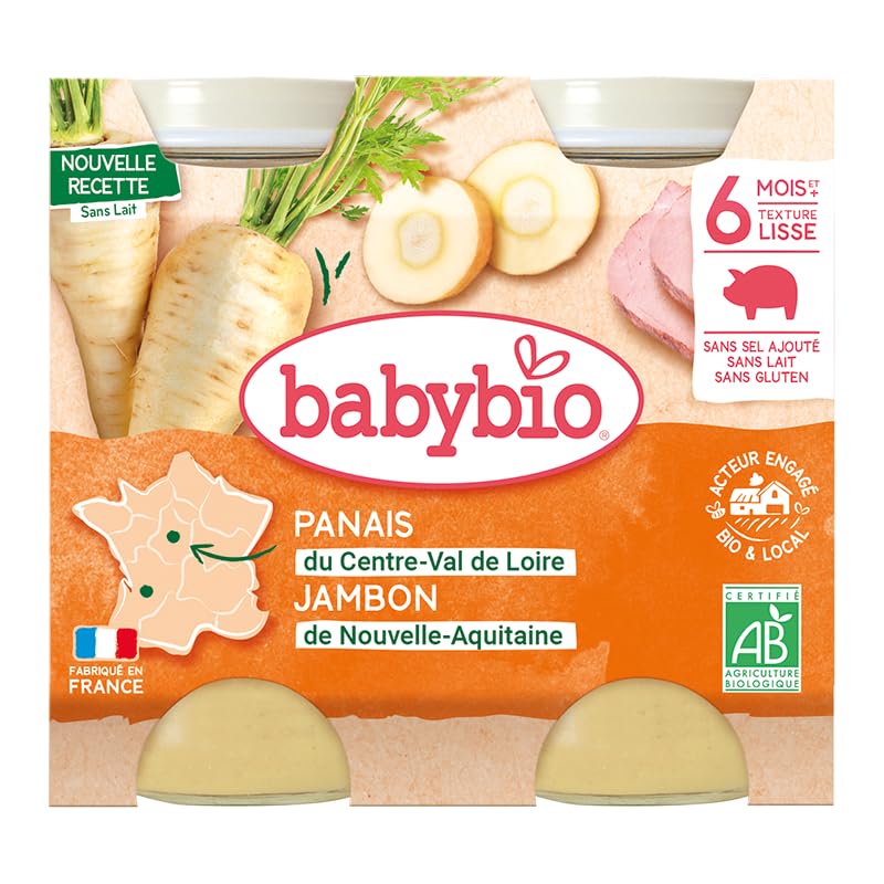 babybio-petits-pots-panais-jambon-de-corr-ze-2-x-200-g-d-s-6-mois-bio-lot-de-6 image 6