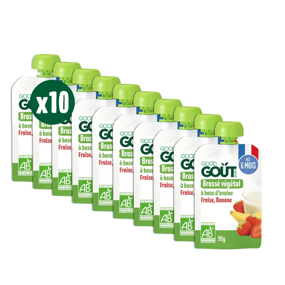 good-go-t-brass-v-g-tal-avoine-bio-d-s-6-mois-fraise-banane-sans-lactose-10x90g image 1