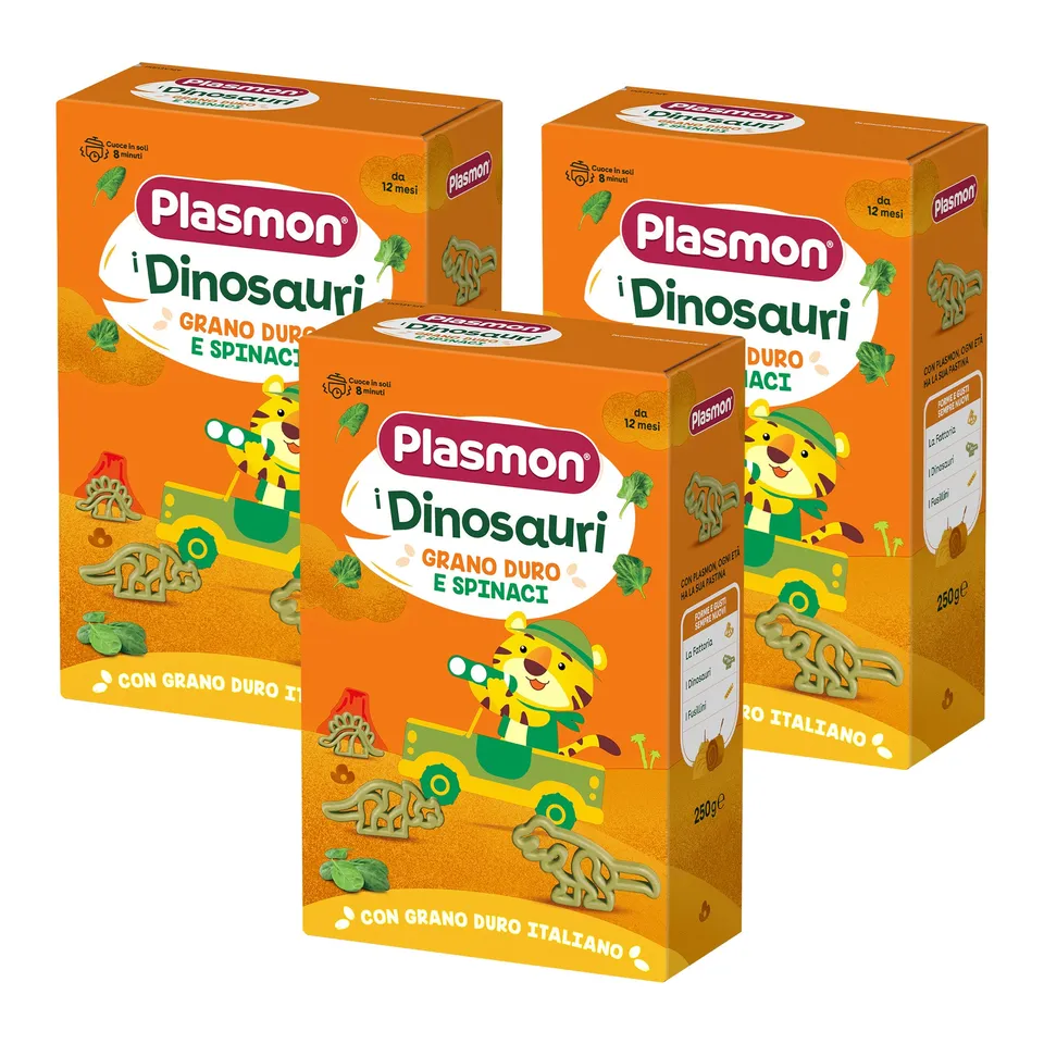 plasmon-pastina-dinosauri-bl-dur-et-pinards-3-packs-de-250-g image 1