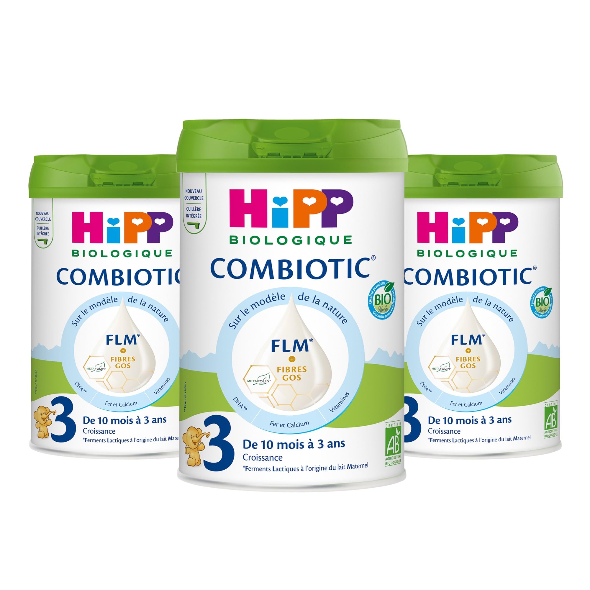 hipp-combiotic-flm-lait-3-croissance-bio-bo-te-800-g-lot-3x800g image 1