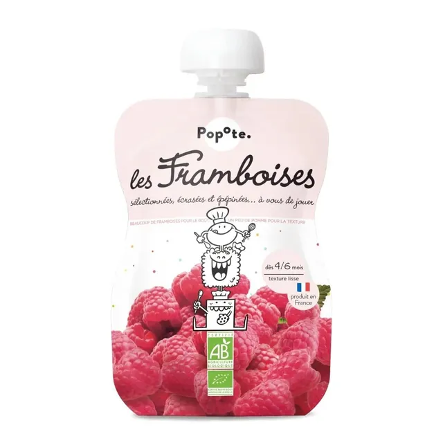 popote-les-framboises-compote-100-bio-en-gourde-d-s-4-6-mois image 1