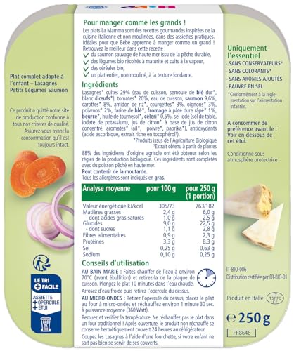 hipp-la-mamma-lasagnes-petits-l-gumes-saumon-d-s-15-mois-6x250g-bio image 7
