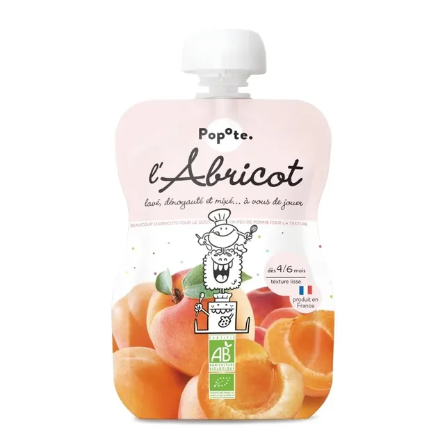 popote-l-abricot-compote-d-abricot-bio-pour-b-b-d-s-4-6-mois image 1
