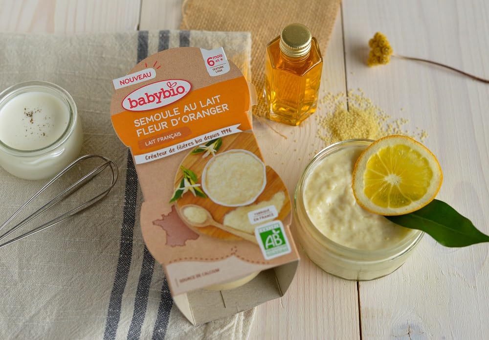babybio-dessert-lact-semoule-au-lait-fleur-d-oranger-d-s-6-mois-2-x-100-g image 2