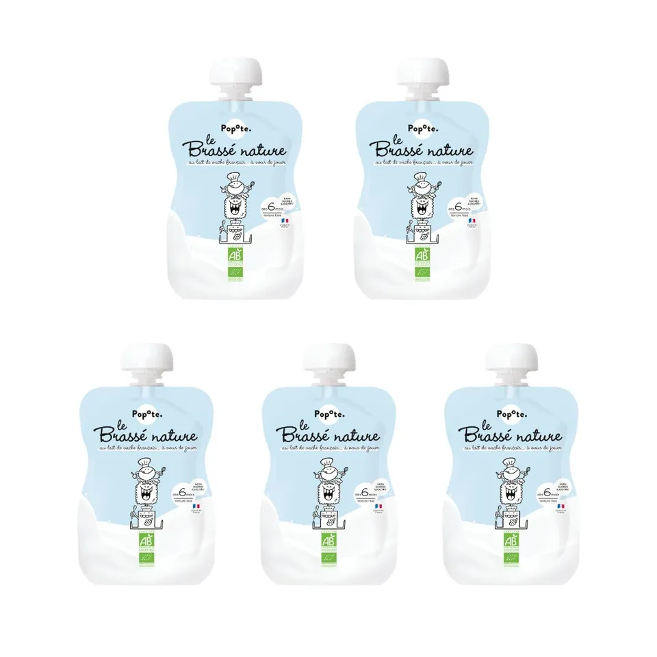 popote-pack-de-5-brass-s-nature-produits-laitiers-bio-sans-sucre-ajout-d-s-4-6-m image 1
