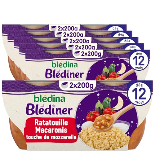 bl-dina-bl-d-ner-plat-b-b-soir-ratatouille-petits-macaroni-lait-d-s-12-mois-12-b image 2