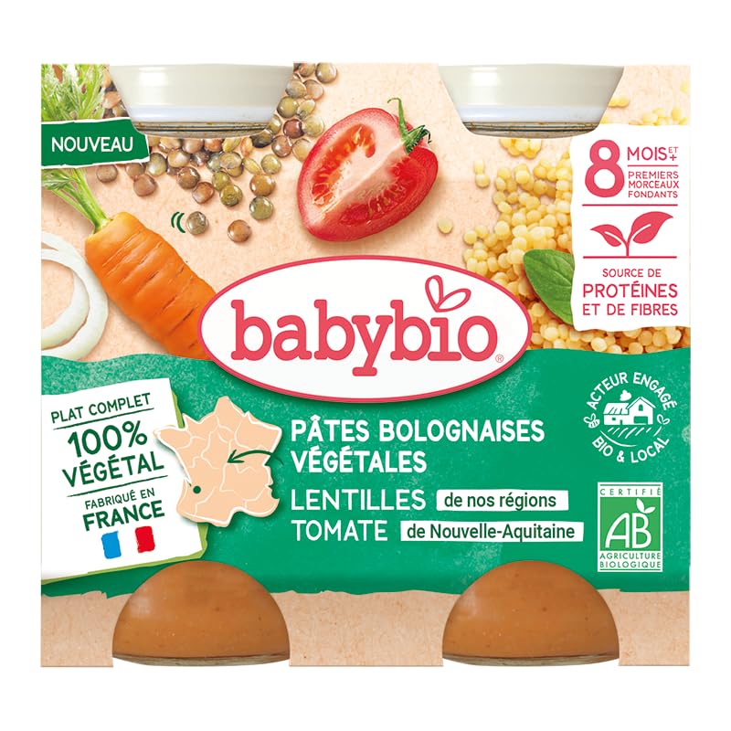 babybio-petits-pots-p-tes-bolognaises-v-g-tales-carottes-lentilles-tomates-d-s-8 image 4