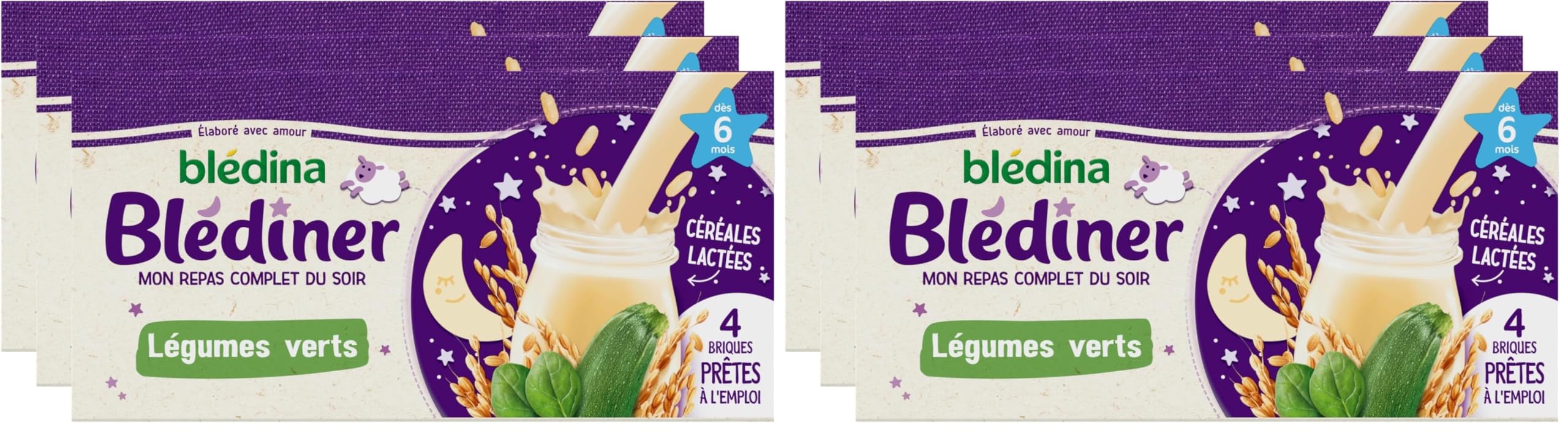 bl-dina-bl-diner-carottes-c-r-ales-lact-es-d-ner-b-b-d-s-6-mois-12-briques-de-25 image 2