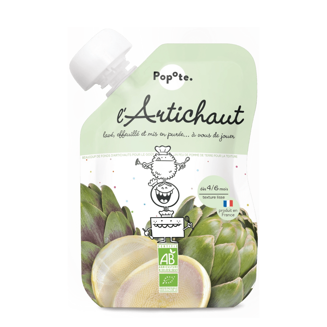 popote-l-artichaut-pur-e-de-l-gumes-bio-originale-d-s-4-6-mois image 1