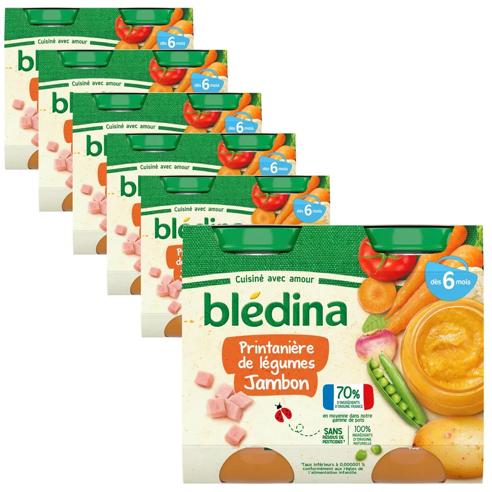 bl-dina-petits-pots-printani-re-de-l-gumes-jambon-d-s-6-mois-12-pots-de-200g image 1