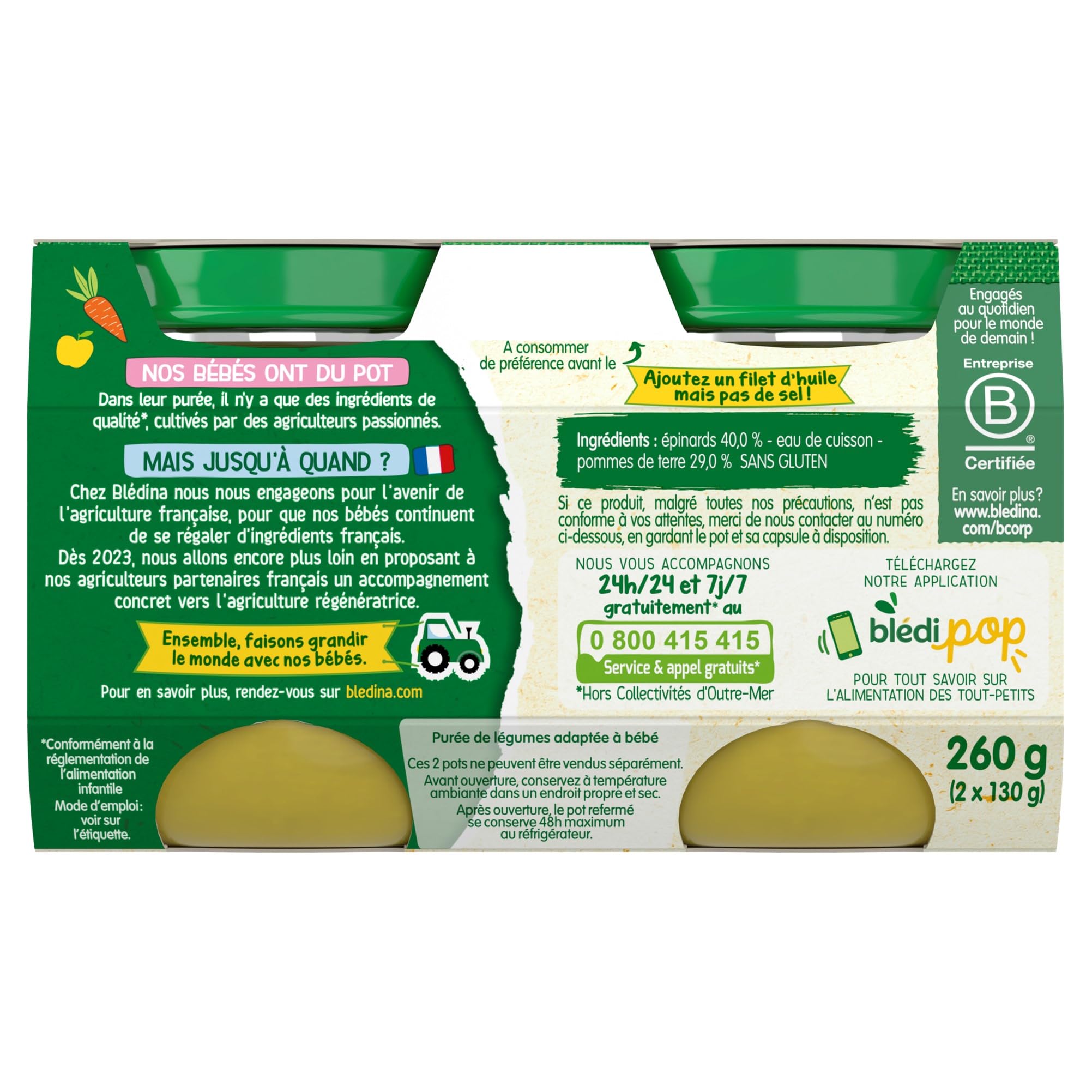 bl-dina-mon-1er-petit-pot-pinards-b-b-4-6-mois-24-pots-de-130g image 5