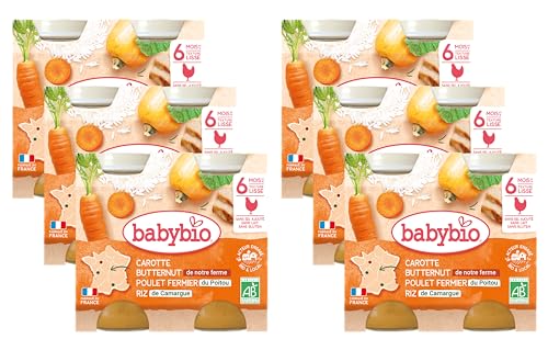 babybio-petits-pots-carotte-courge-butternut-poulet-riz-2x200-g-d-s-6-mois-bio-l image 4