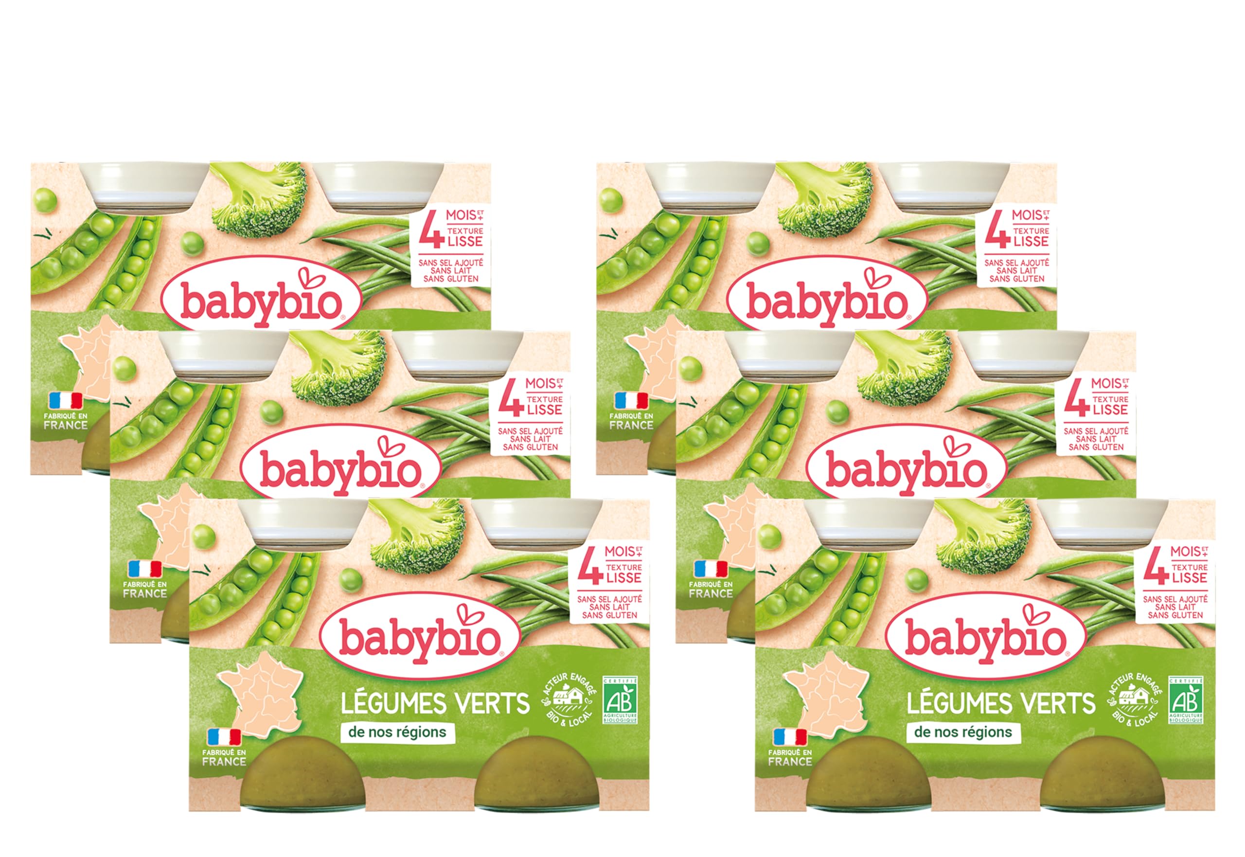babybio-primea-petit-pot-carotte-du-val-de-loire-2x130g-4-mois-bio-lot-de-6 image 2
