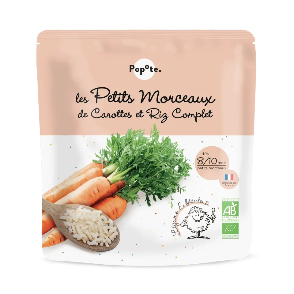 popote-les-petits-morceaux-riz-carotte-plat-bio-b-b-d-s-8-10-mois image 1