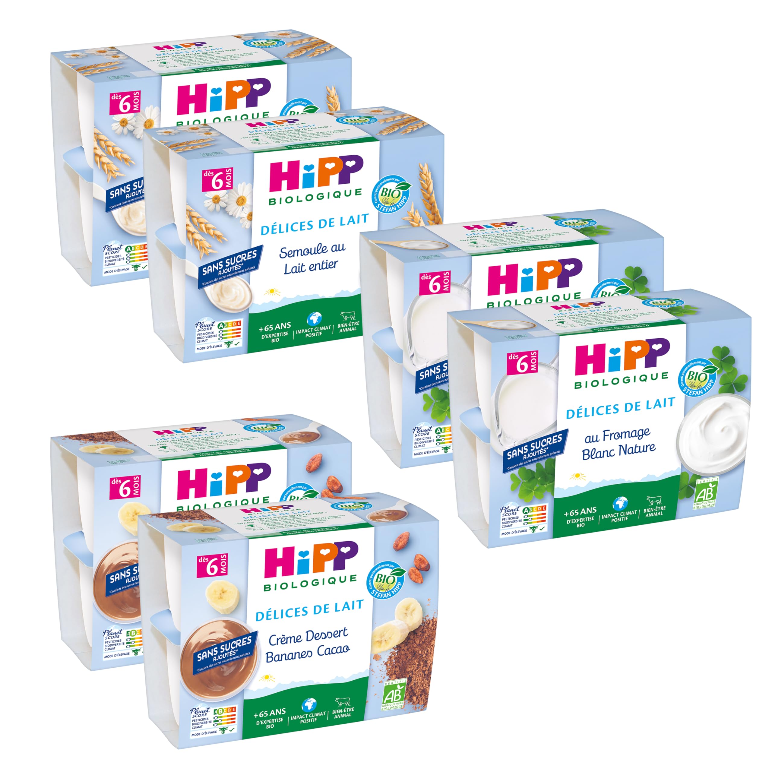 hipp-d-lices-de-lait-fromage-blanc-nature-bio-coupelles-d-s-6-mois-sans-sucres-a image 7