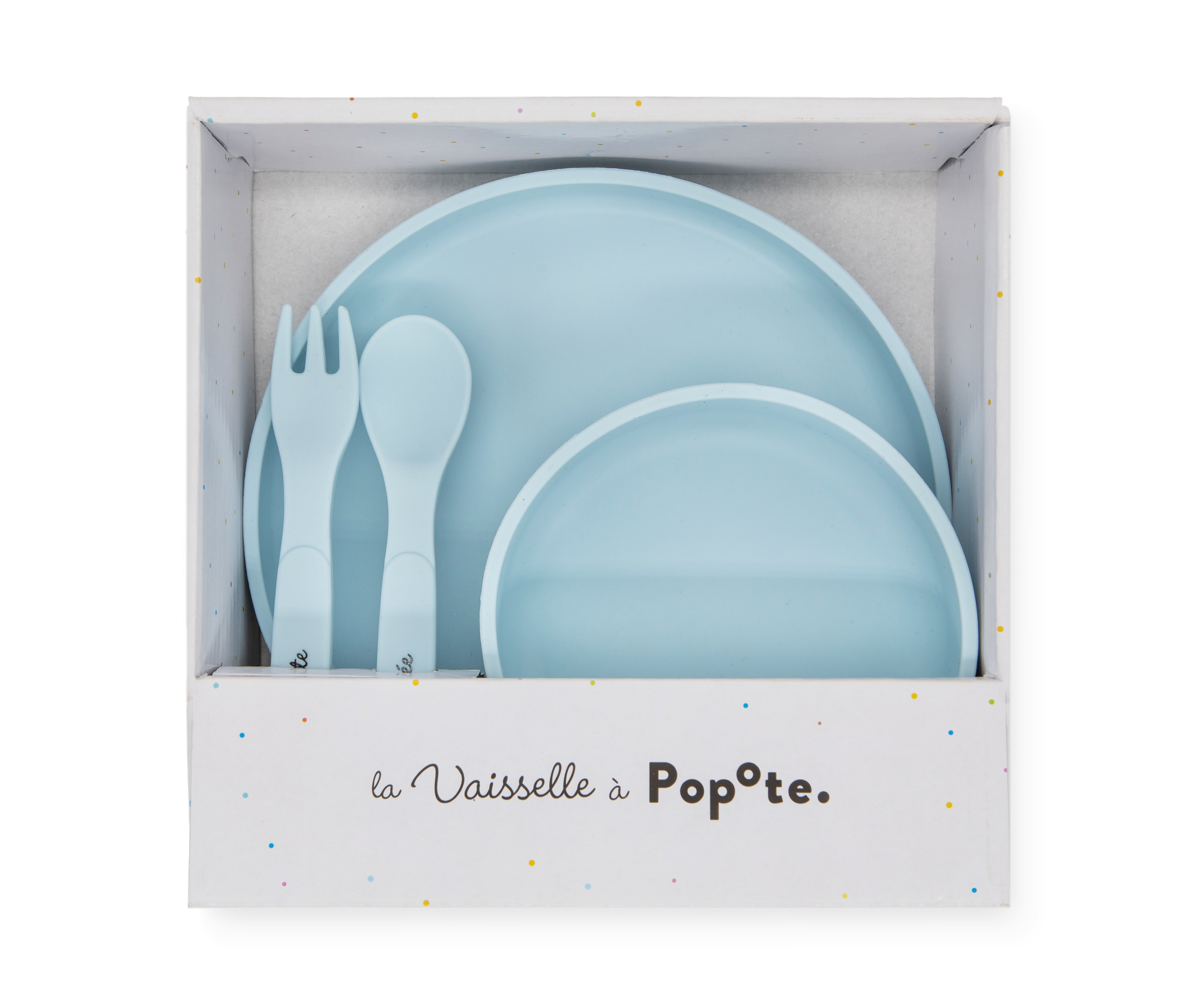popote-le-kit-vaisselle-b-b-en-silicone-100-sans-bpa-4-pi-ces-d-s-4-6-mois image 2