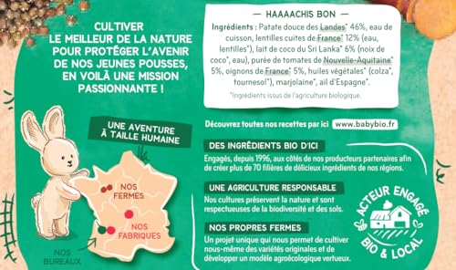 babybio-petits-pots-hachis-v-g-tal-patate-douce-lentilles-lait-de-coco-bio-6-moi image 5