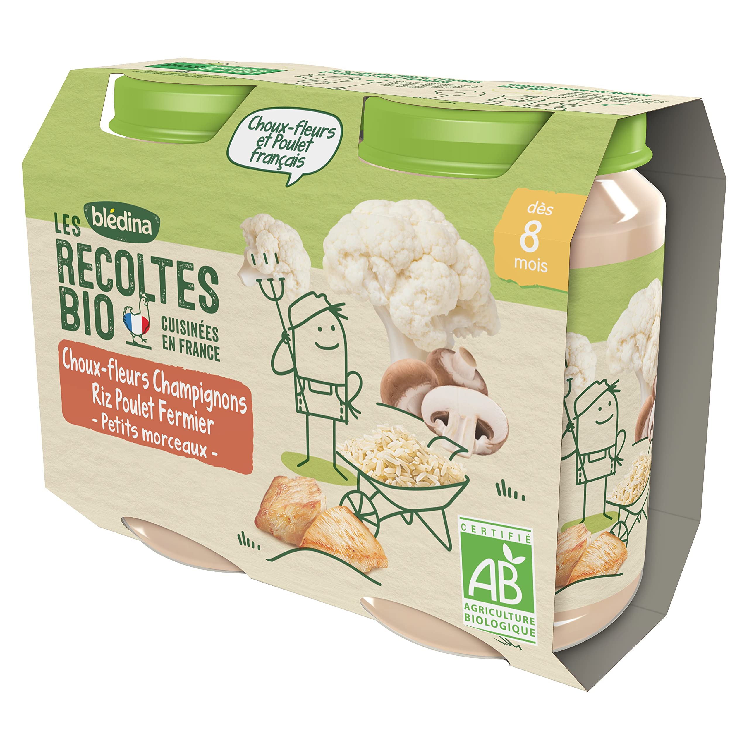 bl-dina-les-r-coltes-bio-choux-fleurs-champignons-riz-poulet-fermier-petits-pots image 4