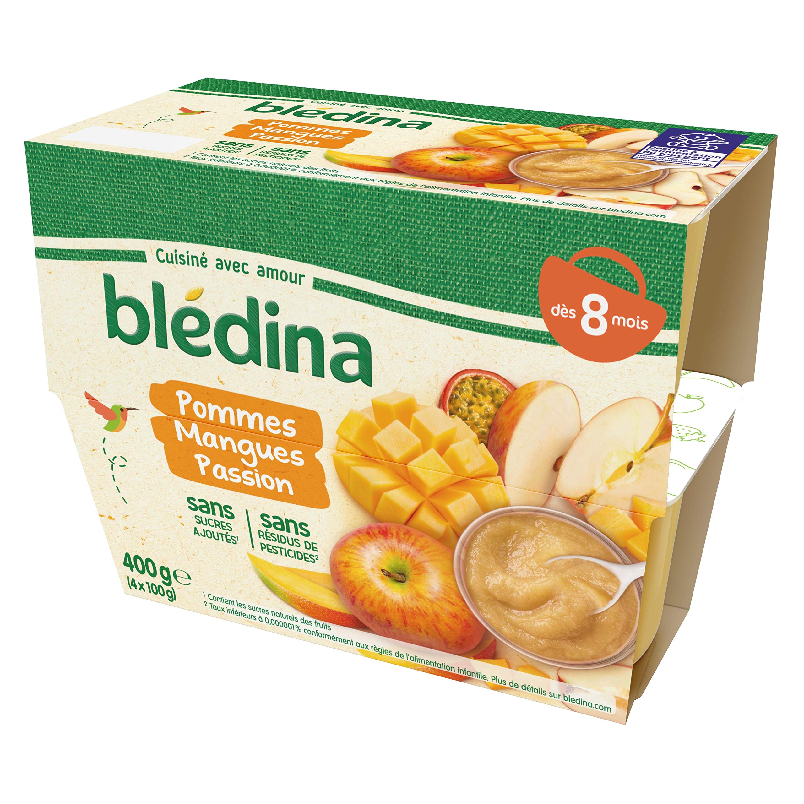 bl-dina-les-pur-es-de-fruits-d-s-8-mois-pommes-mangues-passion-4-coupelles image 4