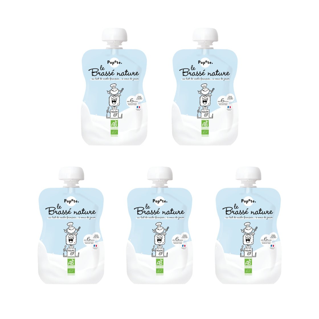 popote-pack-de-5-brass-s-nature-produits-laitiers-bio-sans-sucre-ajout-d-s-4-6-m image 1