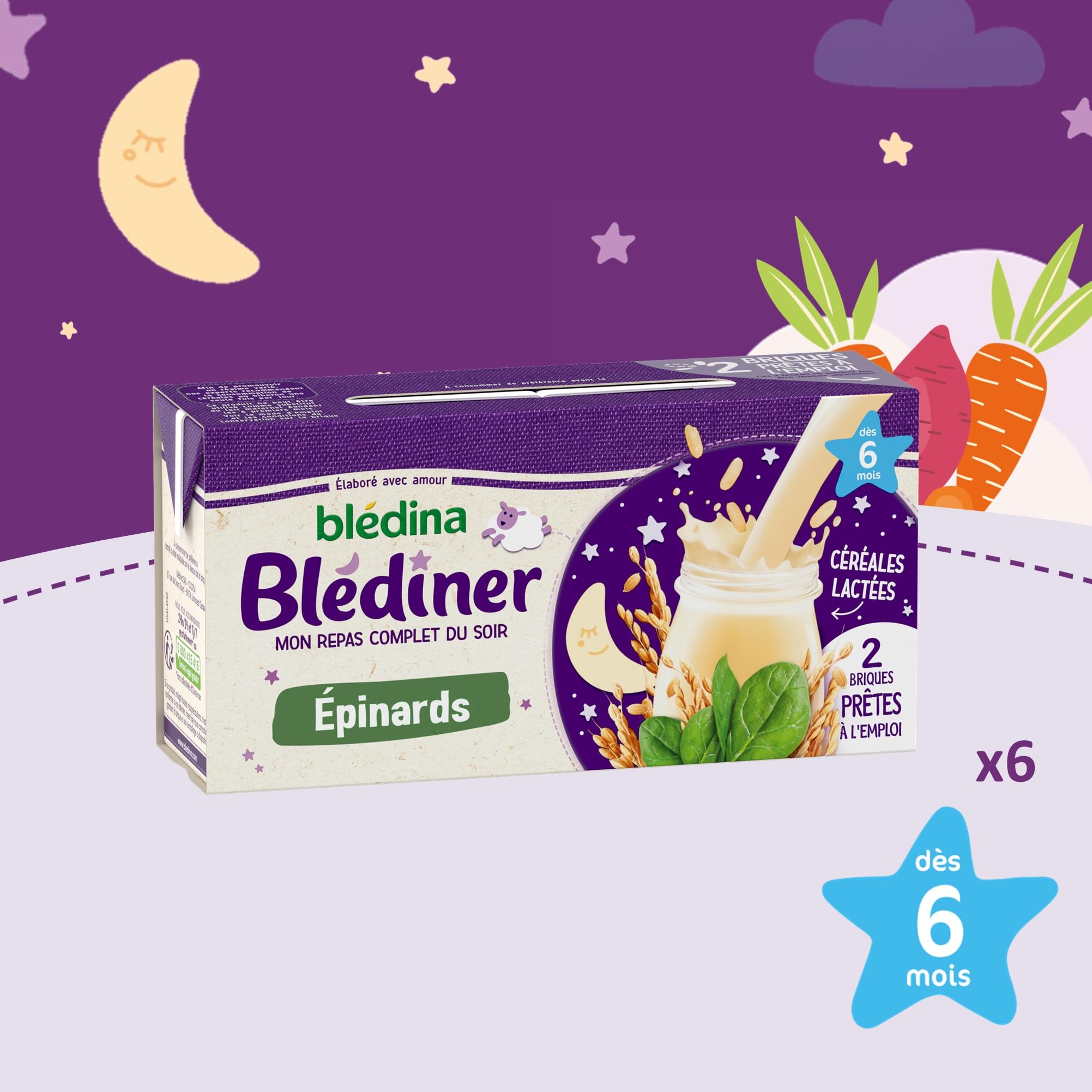 bl-dina-bl-d-ner-briques-d-ner-b-b-c-r-ales-lact-es-pinards-d-s-6-mois-12-brique image 2