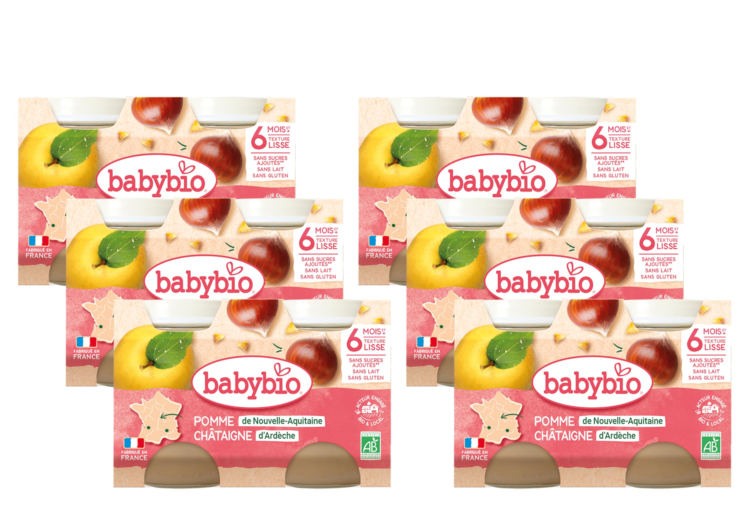 babybio-petits-pots-pomme-grenade-bio-2x130-g-lot-de-6 image 5
