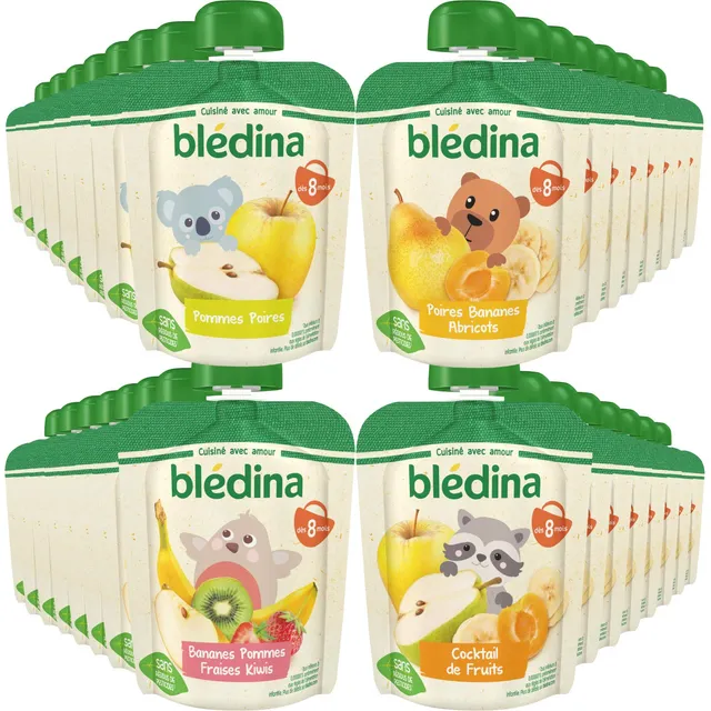 bl-dina-gourdes-de-pur-es-de-fruits-d-s-8-mois-cocktail-de-fruits-32x90g-8x4-var image 1